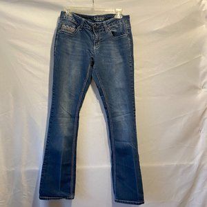 Love Indigo - blue jeans - blinged out pocket